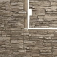 thumbnail image 6 of Ekena Millwork 45 3/4"W x 24 1/2"H x 1 1/4"D Canyon Ridge Stacked Stone, EverStone Faux Stone Siding Panel, Soft Ash, 6 of 9