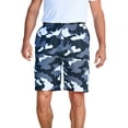 thumbnail image 1 of KingSize Men's Big & Tall Comfort Fleece Shorts - Big - L, Black Camo, 1 of 5