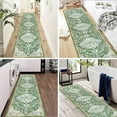 thumbnail image 5 of Findosom 2'x8' Vintage Runner Rug 0.4" Distressed Hallway Rug Non Slip Laundry Runner Rug Decor Rug Washable Runner Rug Kitchen Floor Mat Entryway Rug Runner for Laundry Kitchen Entryway, Green, 5 of 8