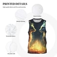 thumbnail image 3 of Pofeuu Firefly Forest Fox Print Basketball Jersey, Shirts for Men Youth Basketball Jersey Crew Neck-Medium, 3 of 6