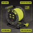 thumbnail image 3 of Bobina de cable Masterplug, 18 m, retráctil, 4 salidas, 13 A, 14 AWG, 3 of 7