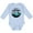AE-Light Blue, variant on Inktastic Dad's Hiking Buddy with Mountains and Trees Boys or Girls Long Sleeve Baby Bodysuit