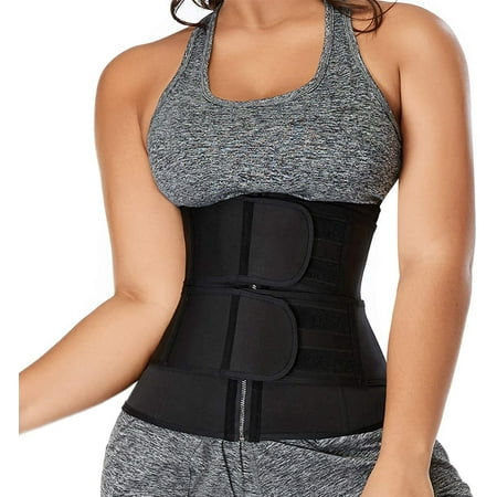 

COMFREE Plus Size Neoprene Sauna Waist Trainer Corset Sweat Belt for Women Compression Band Workout Fitness