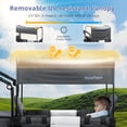 thumbnail image 3 of Cochecito Carrito MOMFANN para 2 Niños Plegable Todo Terreno, 3 of 8