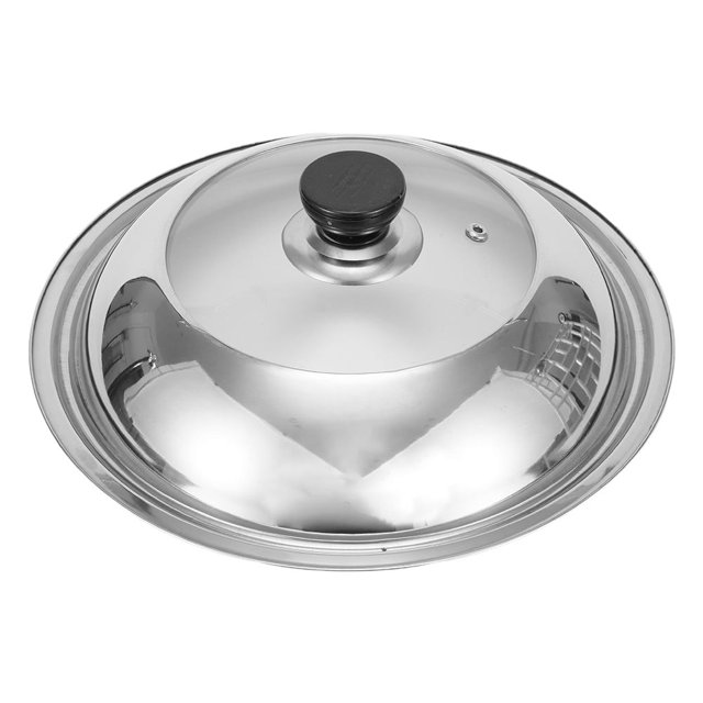 Tapa para wok con trípode visible de acero inoxidable Bosisa, tapa para verduras