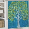 thumbnail image 6 of Orinice Ambesonne Tree of Life Shower Curtain, Graffiti Tree Illustration Oriental Harmony Design Mother Nature, Fabric Fabric Bathroom Decoration Set with Hooks, 60x72, 6 of 7