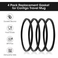 thumbnail image 2 of 30 oz Replacement Rubber Lid Seals Compatible Seals Lid Gaskets for 14 or 30 Ounce Insulated Stainless Steel Tumblers (6 Pieces), 2 of 5