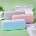 thumbnail image 2 of ✪ Macaron Plastic Pencil Box Mini Cosmetics Organizer Storage Box Frosted PP Plastic Pencil Pen Storage Box, 2 of 17