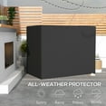 thumbnail image 3 of Outsunny 600D Oxford 3-Seater Patio Swing Cover Outdoor Swing Chair Cover Garden Furniture Cover Rain Protection Waterproof Anti-UV, Dark Gray, 3 of 9