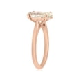 thumbnail image 2 of VS 2ct Oval Cut Diamond Solitaire Engagement Ring 14k Rose Gold Lab Grown, 2 of 4