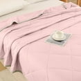 thumbnail image 5 of Mouliraty 180×220cm/70.86×86.61in Lightweight Summer Quilt - Soft & Breathable Cooling Blanket, Hypoallergenic, Solid Color, Machine Washable, 5 of 9