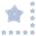 thumbnail image 3 of Toystoory Filtro de silicona para fregadero, Color sólido, bonita forma de estrella, decorativo, Flexible, baño, cocina, inodoro, drenaje de Azul claro 10Conjunto, 3 of 6