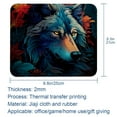 thumbnail image 5 of Wolf Printed Square Desk Mat Mousepad, 8.3x9.8 Inch, Non-Slip Rubber Bottom, Suitable for Office and Gaming, 5 of 6