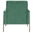 thumbnail image 7 of SAFAVIEH Roald Solid Glam Sofa Accent Chair, Malachite Green, 7 of 7