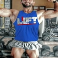 thumbnail image 4 of Summer Workout Tank Tops for Men with Sleeveless Design and Letter Print, 4 of 8