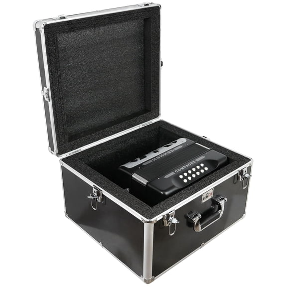 Gearlux ABS Hard Case for Panther, Compadre, and C2 Accordions - Black