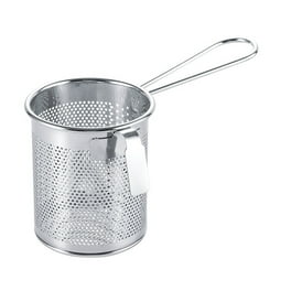 Mesh Strainer Stainless Steel Pasta Insert Pasta Strainer Basket Mesh Food Strainer Noodle Strainer with Handle Rice Noodle Ramen Colander Fryer Baskets for Cooking Straining Tea Strainer Walmart