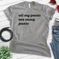 thumbnail image 2 of All My Pants Are Sassy Pants Shirt, Unisex Women's Men's Shirt, Sassy Shirt, Silly Shirt, Dark Heather Gray, Large, 2 of 6
