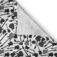 thumbnail image 6 of Ambesonne Music Grommet Curtain, Grunge Electric Guitars, 50" x 63", Black Grey White, 6 of 6