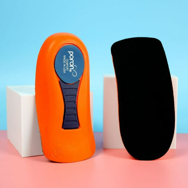 Almohadilla para arco de pie plano, media fascia plantar para aliviar el dolor de pies, almohadilla para el talón, absorción de impactos, descompresión, almohadilla para el talón para hombres y