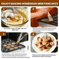 thumbnail image 4 of 50PCS Mini Dutch Pancake Maker, Adjustable Temperature & Timer, 110V 1800W Non-stick Dutch Poffertjes Grill, Commercial Electric Dorayaki Machine for Home Kitchen & Café Breakfast, 4 of 9