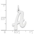 thumbnail image 4 of 14K White Gold Large Size Fancy Script Design Letter A Initial Pendant, 4 of 4