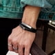 thumbnail image 4 of Pulsera de cuero para hombre negra, pulsera de cuero para hombre, pulsera de cuero trenzada para hombre, pulsera para hombre, el regalo perfecto para el día del padre, 4 of 5