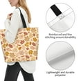 thumbnail image 3 of Fotbe Fall Leaves Bolsa Tote Estética de Lona con Estampado para Mujer - Bolsa Reutilizable de Hombro Casual para Vacaciones, Compras, Trabajo y Gimnasio, 3 of 8
