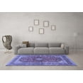 thumbnail image 3 of Ahgly Company Indoor Round Medallion Blue Traditional Area Rugs, 8' Round, 3 of 4