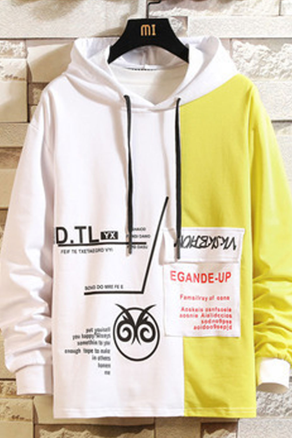 thick drawstring hoodie
