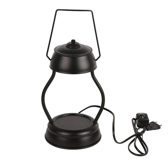 Decorative Small Desk Lamp Candle Warmer Lamp Vintage Wax Warmer Lamp Candle Wax Melting Lamp Portable Adjustable Knob Retro Small Light For Home Bedroom Living Room Black