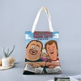 thumbnail image 2 of Universal Basic Guys Bolso de tela con estampado de lienzo para mujer, bolsa de compras reutilizable y estética, con cremallera interior, regalo para mujer,40*40cm., 2 of 6