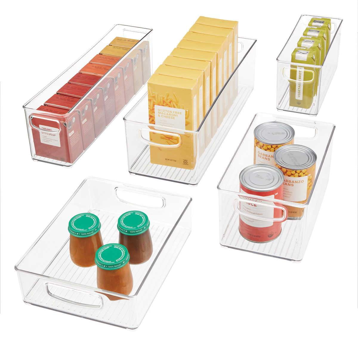 iDESIGN Kitchen and Pantry Storage Bins, 18-piece Set