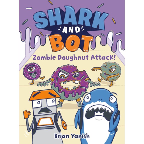 Pre-Owned Shark and Bot #3: Zombie Doughnut Attack!: (A Graphic Novel) (Hardcover) 0593485343 9780593485347