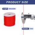thumbnail image 2 of 1/16 Inch Polypropylene Rope Braided Ropes, 328ft Nylon Rope Red, 2 of 6