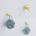 thumbnail image 5 of Brusehd Light Gold Bathroom Hardware Set 4 Pieces,Bathroom Accessories Set Stainless Steel Wall Mounted, Hand Towel Bar, Towel Ring, Robe Towel Hooks,Toilet Paper Holder,Towel Bar Set, 23.6 Inch…, 5 of 7