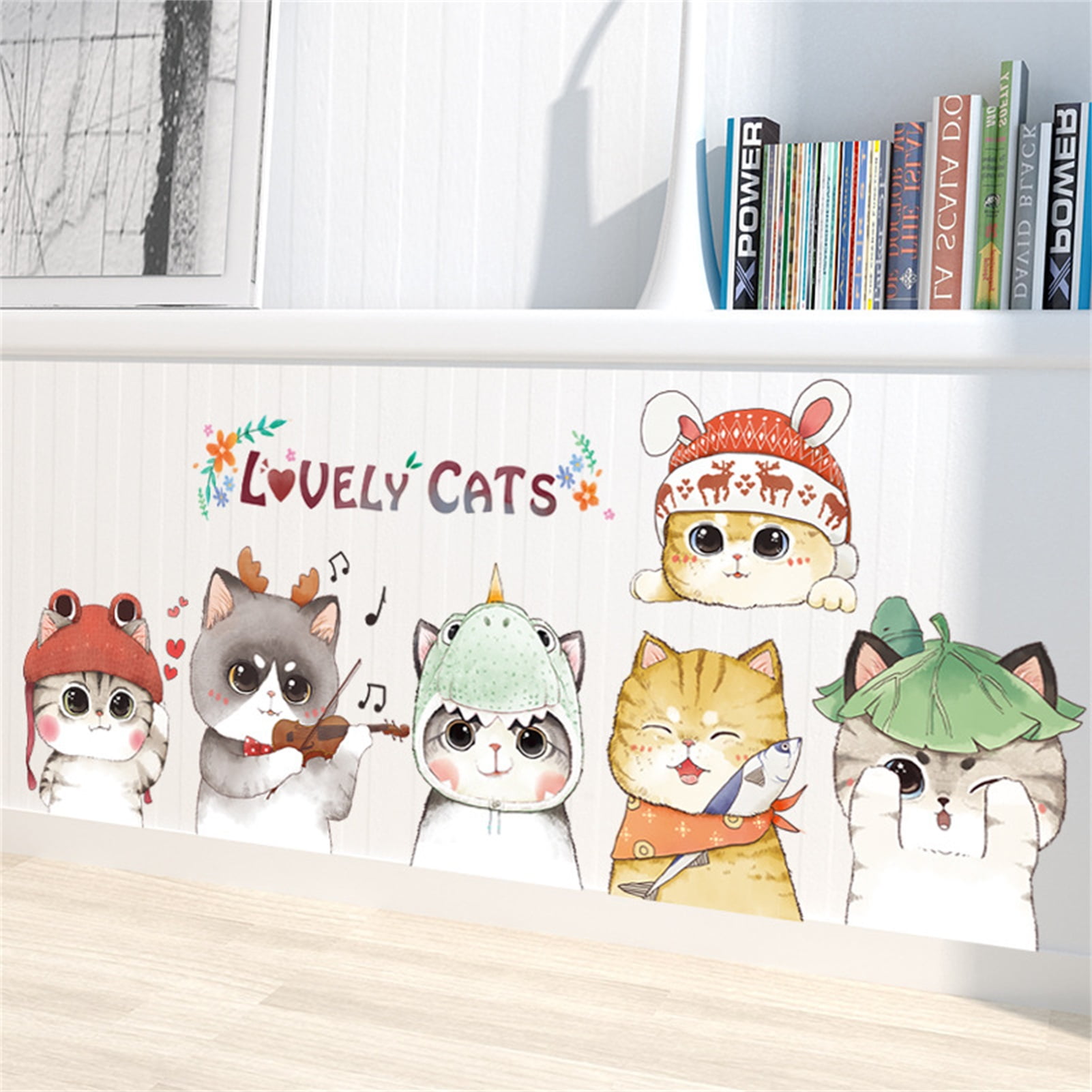 WALL STICKERS CAT Small Cat KITTEN Vinyl Decal Mural Sticker Girls