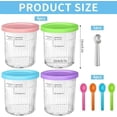thumbnail image 3 of 4Pcs Ice Cream Tubs for Ninja Creami, Ice Cream Maker with Silicone Lids Compatible with NC501/NC500 Series, 3 of 5