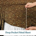 thumbnail image 6 of 600 Thread Count 4 Piece Quality Sheet Set 18 Inch Deep Pocket 100% Egyptian Cotton Color Leopard Solid Size Twin-XL, 6 of 7