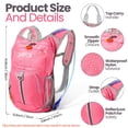 thumbnail image 2 of Mochila de Hidratación ShinyLin para Niños con Bolsa de Agua de 1.5L Rosa, 2 of 7