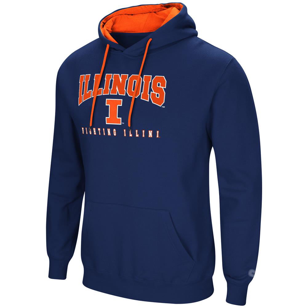 University of Illinois Men's Hoodie Pullover Hooded Sweatshirt ...
