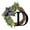 D, variant on Monogram Initial Letter Wreaths for Front Door with Striped Linen Bow,Last Name Front Door Wreath with 26 Letter Welcome Sign,Fake Green Grass Farmhouse Rustic Door Decor Spring Summer Green Wreath