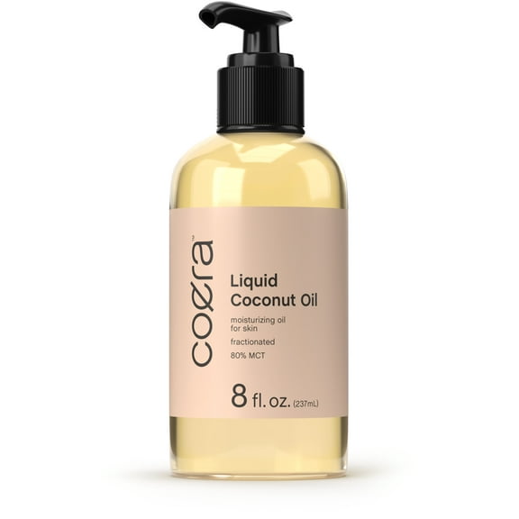 Fractionated Coconut Oil | 8 fl oz | Liquid Moisturizing Oil for Skin | Free of Parabens, SLS, & Fragrances | by Coera
