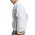 thumbnail image 3 of Sudadera Hanes EcoSmart de fleece para hombre, cuello redondo, color gris ceniza, talla M, 3 of 4
