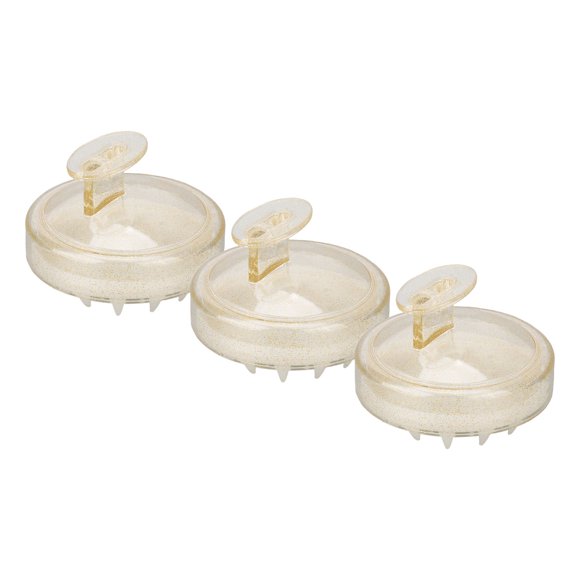 Cepillo de champú BuyWeekMX 3 piezas limpiador portátil para cuero cabelludo masajeador de champú