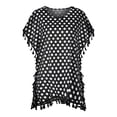 thumbnail image 5 of yillto Women's Short Dress Beach Cover up Polka Dot Printed V Neck Oversized Swimsuit Coverups, 5 of 5
