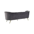 thumbnail image 7 of Meridian Furniture Margo Grey Velvet Sofa, 7 of 7