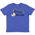 thumbnail image 3 of Inktastic I Love Birds green Youth T-Shirt, 3 of 5
