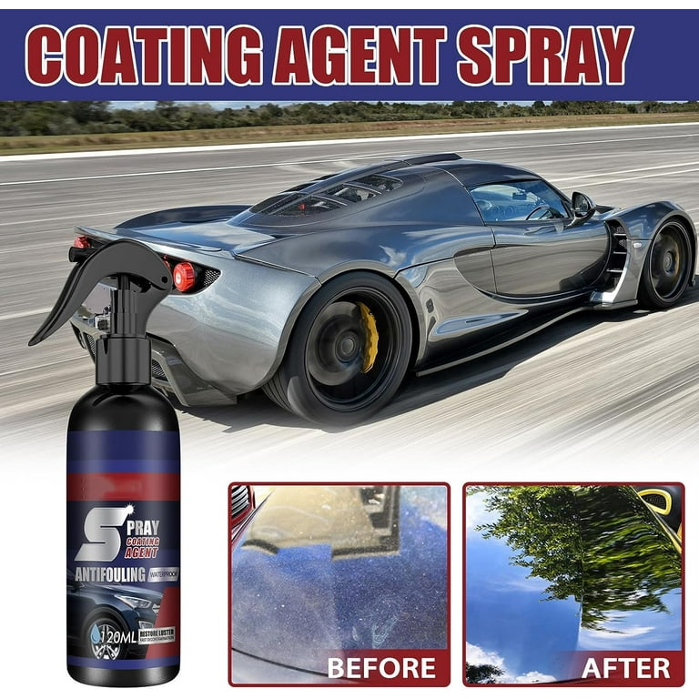 Multi-Functional Coating Renewal Agent, 3 in 1 Ceramic Car Paint Spray,  High Protection Express Car Coat Spray, Plastic Parts Refreshment Agent,  Car