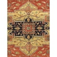 thumbnail image 2 of Pasargad Home Serapi 108 x 145" Hand-Knotted Lamb's Wool Area Rug in Rust Orange, 2 of 4